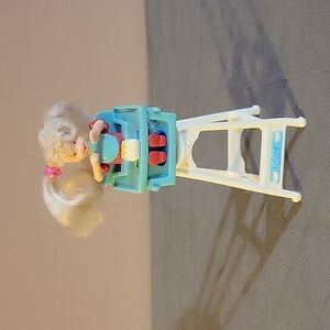 Barbie 1998 KELLY DOLL in HIGH CHAIR McDonalds Happy Meal toy - Collecti…